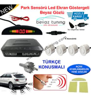 Park Sensörü Led Ekranlı Türkçe Konuşmalı Beyaz