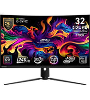 MSI 31.5 QD OLED MPG 321CURX 0.03MS 240HZ HDMI-DP KAVISLI GAMING MONİTÖR 3840X2160