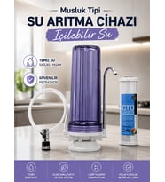 Sucool Musluk Tipi Su Arıtma Cihazı İçilebilir Su Block Filtre (Şeffaf)