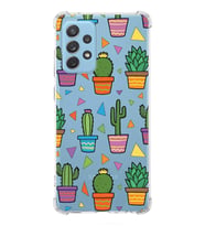 PrintiFy Samsung Galaxy A72 Uyumlu Water Color 4 Baskılı Şeffaf Köşe Korumalı Antişok Kılıf