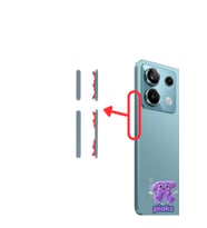 Redmi Note 13 Pro 5G Açma Kapama Ve Yan Ses Tuşu Plastik Düğme 2312DRA50G 2312DRA50C Uyumlu