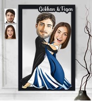Kişiye Özel 3D  Ahşap Tablo Sevgili 30x40 -40