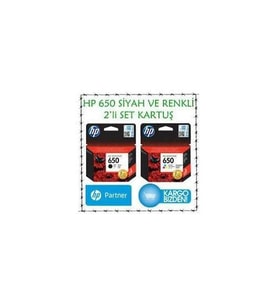 Hp 650 Siyah ve Renkli Orjinal Ücretsiz Kargo
