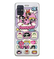 Samsung Galaxy A71 Uyumlu Powerpuff Girls Tasarımlı Şeffaf Telefon Kılıfı