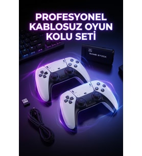 Taşınabilir Retro Oyun Çubuğu Kablosuz Oyun Kolu Seti