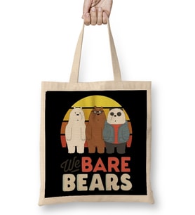 We Bare Bears 05 Bez Çanta Uzun Saplı