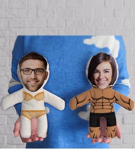 BK Gift Kişiye Özel Fotoğraflı Muhteşem Çift 2’li Bebek Yastık
