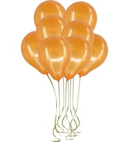 Metalik Açık Turuncu Balon 10'lu M123