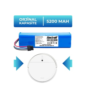 Dreame Vacuum Mop F9 Uyumlu Batarya (ORJİNAL KAPASİTE) 5200mah Pil Robot Süpürge Batarya Değişimi