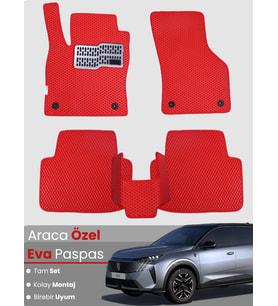 PEUGEOT 5008 (2017-2025) Uyumlu EVA Paspas Tam Set–Araca Özel,Oto Paspas