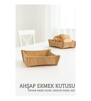 Ahşap Ekmek Kutusu - Doğal, Şık ve Fonksiyonel 722368