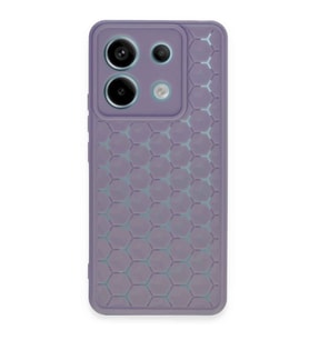 Xiaomi Redmi Note 13 Pro 5g Kılıf Petek Silikon Kapak - Lila