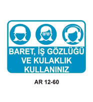 İŞ GÜVENLİĞİ UYARI LEVHASI 1 ADET PVC 21 X 29CM