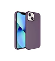 Apple iPhone 14 Uyumlu Kılıf Zore Kamera Korumalı Mara Lansman Kapak (Koyu Mor)