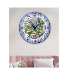 bilge Tasarım retro Duvar Saati 40 x 40 CM (Çok Renkli)