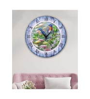 bilge Tasarım retro Duvar Saati 40 x 40 CM (Çok Renkli)