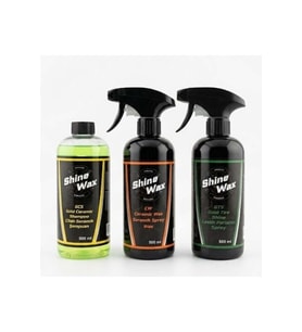 Shine Wax Seramik Şampuan & Seramik Sprey Wax & Lastik Parlatıcı Sprey 500 ml 3'lü Set