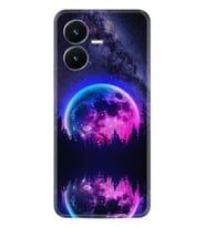 Vivo Y22S Kılıf Silikon Desen Özel Seri Star Planet 1652