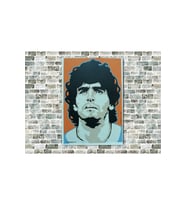 Maradona Ahşap Tablo Büyük Boy