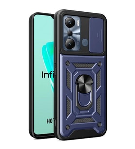 Microsonic Infinix Hot 20i Kılıf Impact Resistant Siyah (Lacivert)