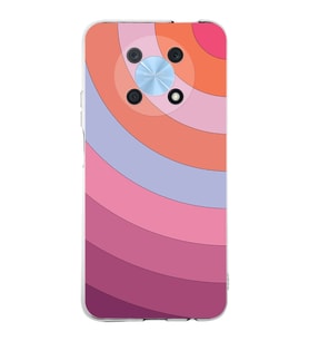 PrintiFy Huawei Nova Y90 Uyumlu Kamera Korumalı Renk Cümbüşü F Tasarımlı Şeffaf Silikon Kılıf