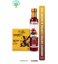 ÇareBurada ZeroxFit Detoks Kahvesi 30 Saşe 3 gr & Dr. Bronos Kekre Mix 250 ml