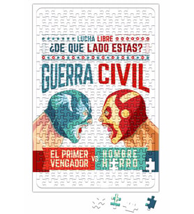 Lucha Libre Cap Ve Iron Man Puzzle 240 Parça Yapboz