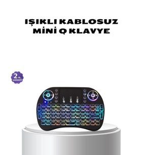 Işıklı Q Klavye – Entegre Touchpad, Ergonomik Tasarım Ve Türkçe Karakter Desteği