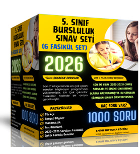 2025 6. Sınıf Bursluluk Sınav Seti (6 Fasikül Kitap)