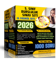 2025 6. Sınıf Bursluluk Sınav Seti (6 Fasikül Kitap)