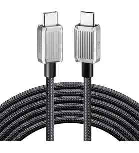 60W 3A PD Type-C to Type-C Hızlı Şarj ve Data Kablosu 1.5 Metre Siyah