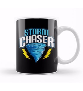 Storm Chaser Tornado Hurricane & Thunderstorms Kupa Bardak Porselen