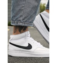 Nike Court Vision Mid White Sneaker Bilekli Günlük Beyaz Spor Ayakkabı