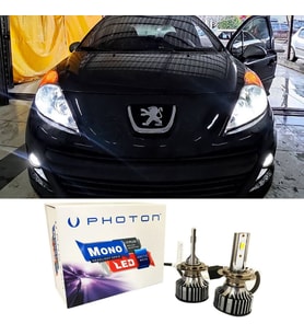 Peugeot 207 Led Xenon Kısa Far Ampulü H7 Mono Yeni Seri Beyaz