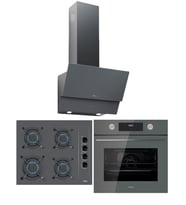 Teka Chef 4 Gri Ankastre Set (GBC 64002 Ocak + HAK 625 Fırın + ATV 60 Pro Davlum
