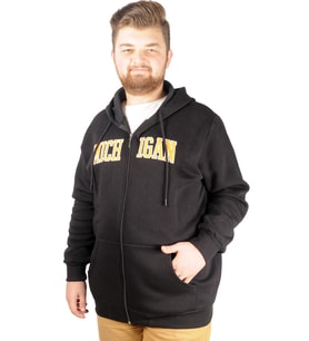 Mode XL Erkek Sweat Kapşonlu Michigan 21519 Siyah