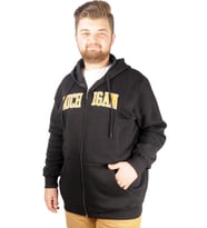 Mode XL Erkek Sweat Kapşonlu Michigan 21519 Siyah