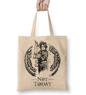 Game Of Thrones Valar Morghulis Not Today Bez Çanta Uzun Saplı