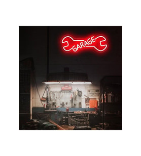 GARAGE Yazılı ve Şekilli Neon Tabela