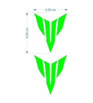 MT LOGO 5 X 5 cm YEŞİL STİCKER 2 Lİ