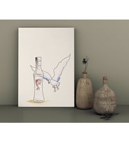 BK Home Rakı Tasarımlı Kanvas Tablo-9
