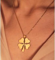 Plakalı Kalp Detaylı Kolye Ucu (KLYUC523)