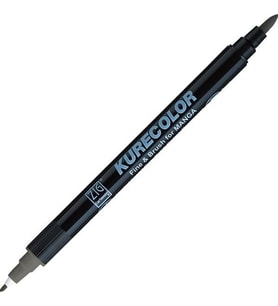 Zig Kurecolor Fine & Brush for MANGA Marker Çizim Kalemi C.07 Cool Gray 7 
