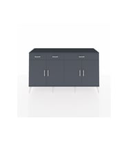 Kronos Konsol 4 Raflı 3 Çekmeceli 4 Kapaklı 176x59x99 Antrasit-Antrasit