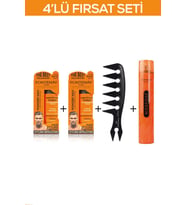 Fontenay Saç Şekillendirici Pudra Toz Wax Ultra Strong + Şekil Tarak'ı + Saç Spreyi 400ml 4'lü Se