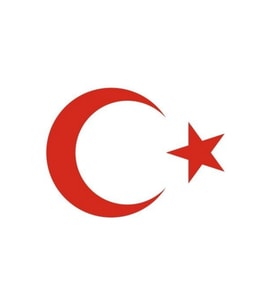 Ay Yıldız Oto Sticker Kırmızı