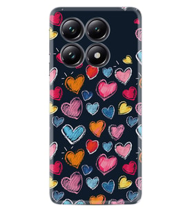 Xiaomi 14T Pro Kılıf Boutique Baskılı Resimli Boyama Kalpler Pcode -019