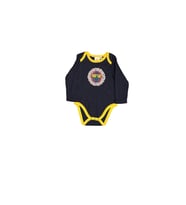 Fenerbahçe Lisanslı Marş Logolu Bebek Body Zıbın (Lacivert)