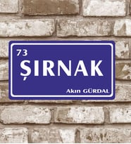 Kişiye Özel Metal Plaka Şırnak 73 Retro Poster (29X15)