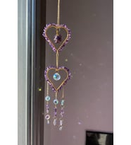 Sevgililer Günü Hediyesi - Marmaris - Suncatcher güneş yakalayıcı ev dekorasyon, Bahçe Dekorasyon, Kapalı Balkon Dekor (Mor)